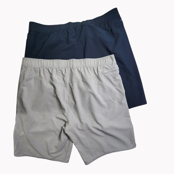 Set Of 2 AndersonOrd Mens Performance Shorts Size 40  Navy & Gray - Picture 2 of 7